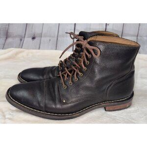 COLE HAAN Boots Men’s 9 M Brown Leather Lace Up Ankle High Top Chukka Boot Shoes